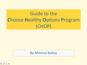 Choose Health Options Program Module