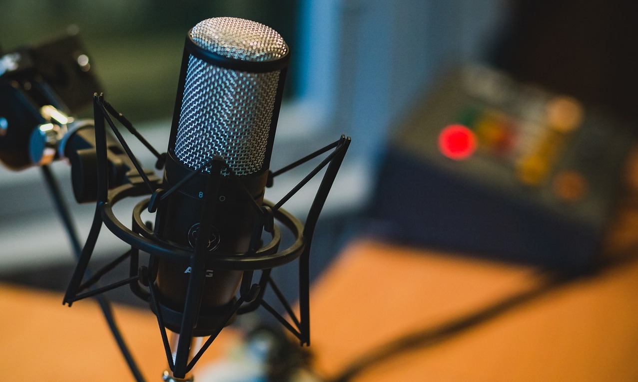 A podcast microphone.