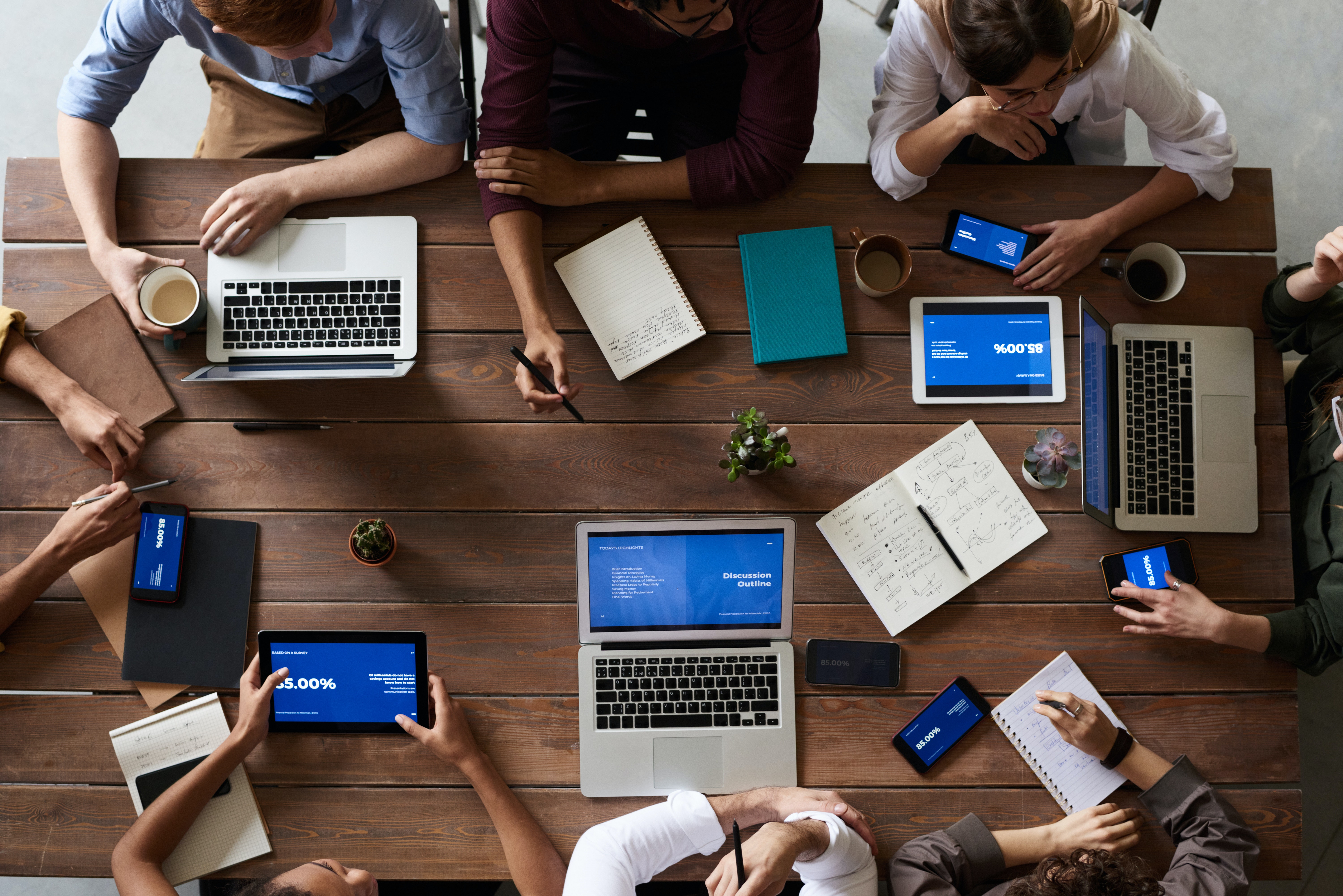 Group of people in a meeting.