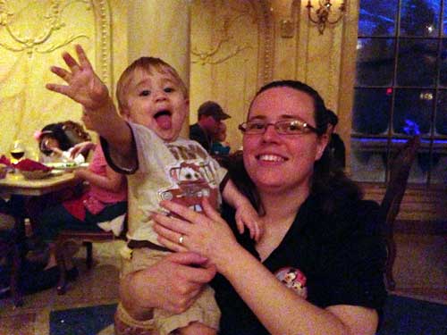 Tammie and Wesley at Be Our Guest Restaurant
