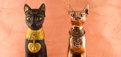 Egyptian cat statue
