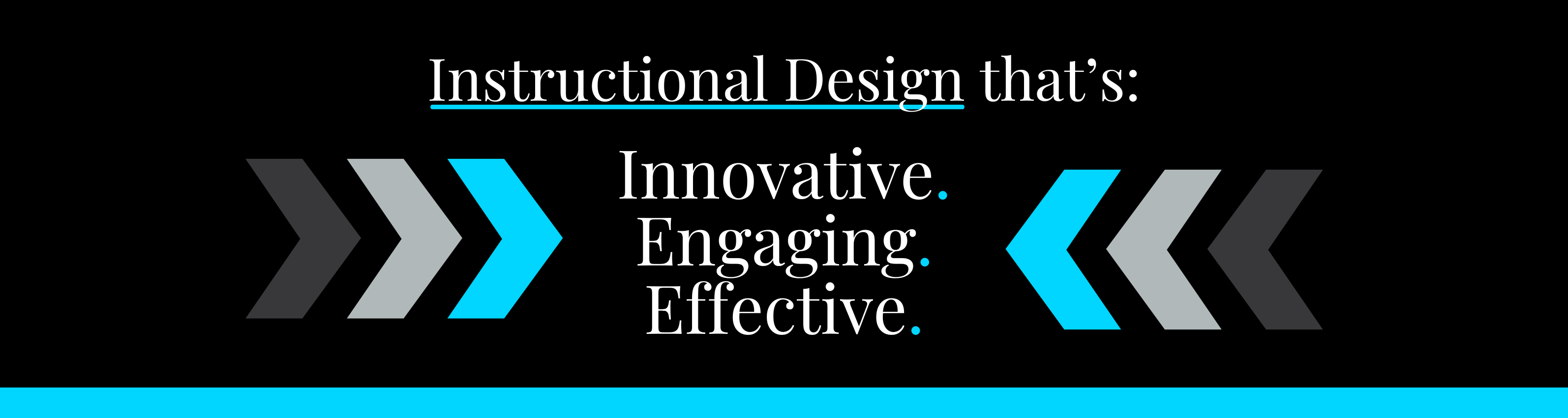 Instructional design that's: Innovative. Engaging. Effective.